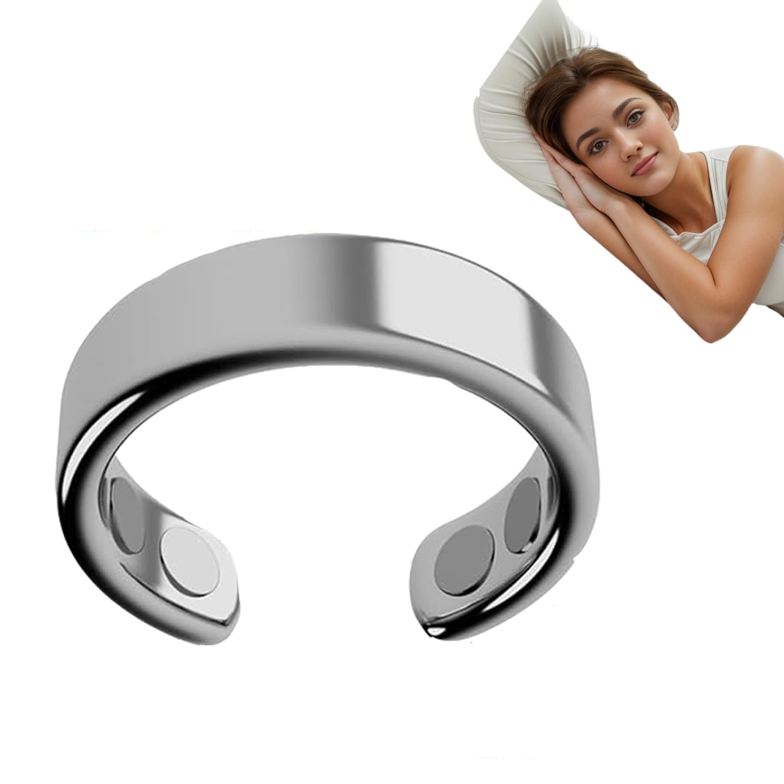 Calmi Ring, Calmi Magnetic Ring, Mens Calmi Ring, Calmi Ring for Women Magnetic (Silver) Generic Au supplements