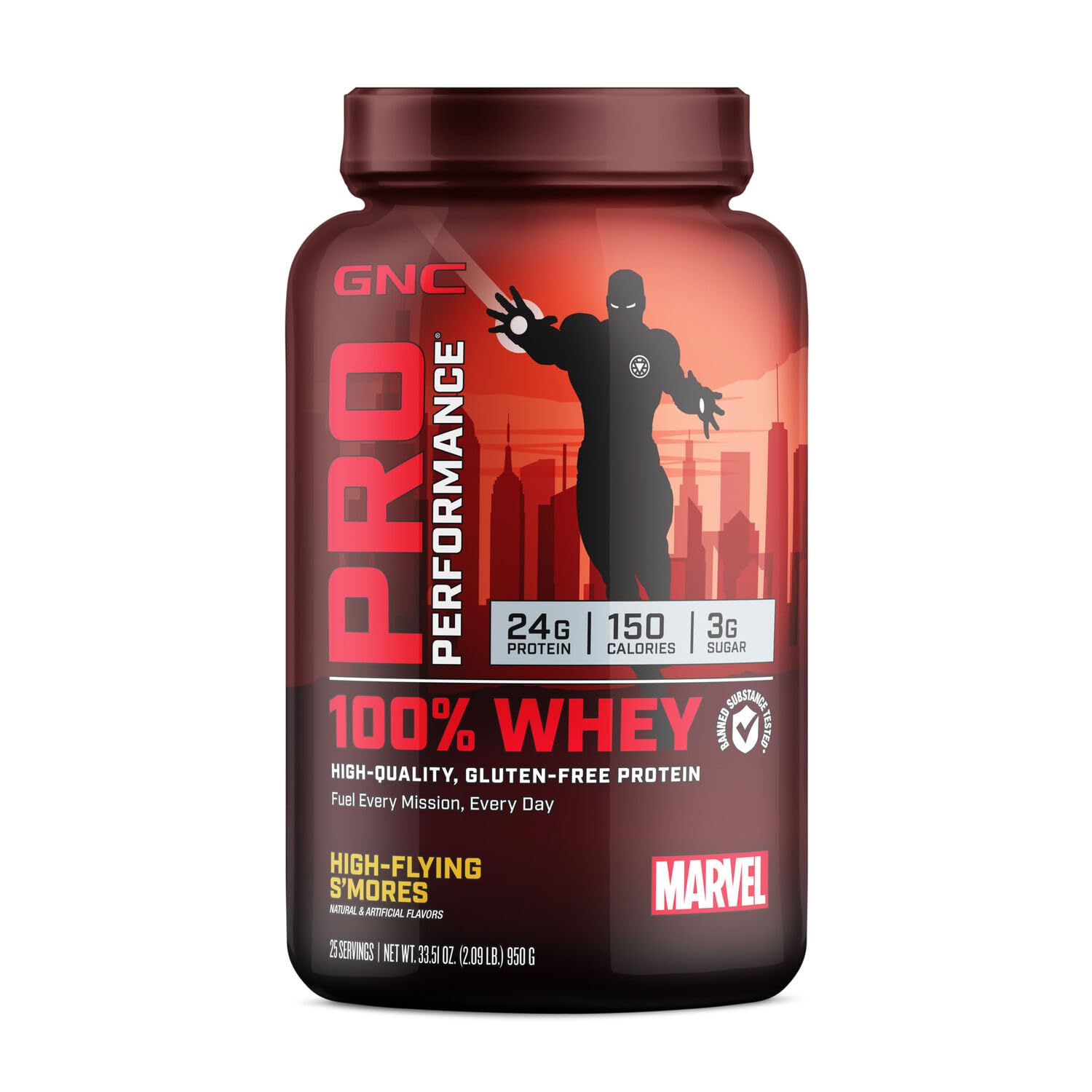 GNC Pro Performance 100% Whey - Marvel: High-Flying S'Mores - 25 Servings GNC Au supplements