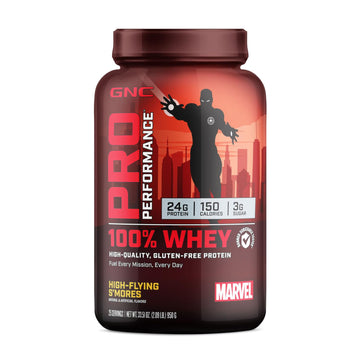 GNC Pro Performance 100% Whey - Marvel: High-Flying S'Mores - 25 Servings GNC Au supplements