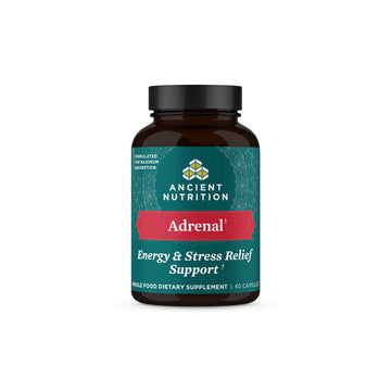 Ancient Nutrition Adrenal Support with Ashwagandha Supplement, Helps Reduce Stress & Fatigue, Paleo and Keto Friendly, Gluten Free, 1300mg, 60 Capsules Ancient Nutrition Au supplements