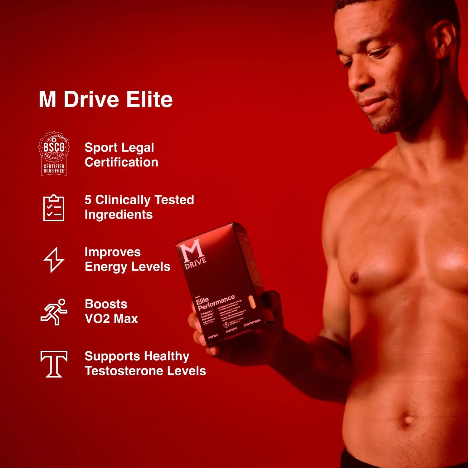 Mdrive Elite Multi - Natural Energy, Strength, Stress Relief, Lean Muscle, Immune Health Support from Zinc, Selenium, Manganese & Vitamin D, Enzymes for Digestive Support Mdrive Au supplements
