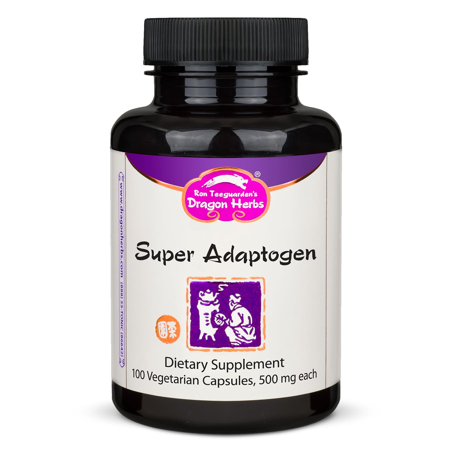 Dragon Herbs Super Adaptogen | All Natural Supplement to Support Well-Being, Mood, Immune Function, Strong Adaptive Response | All Natural Ingredients, Non-GMO (100 Capsules, 500 mg Per Capsule)” Dragon Herbs Au supplements