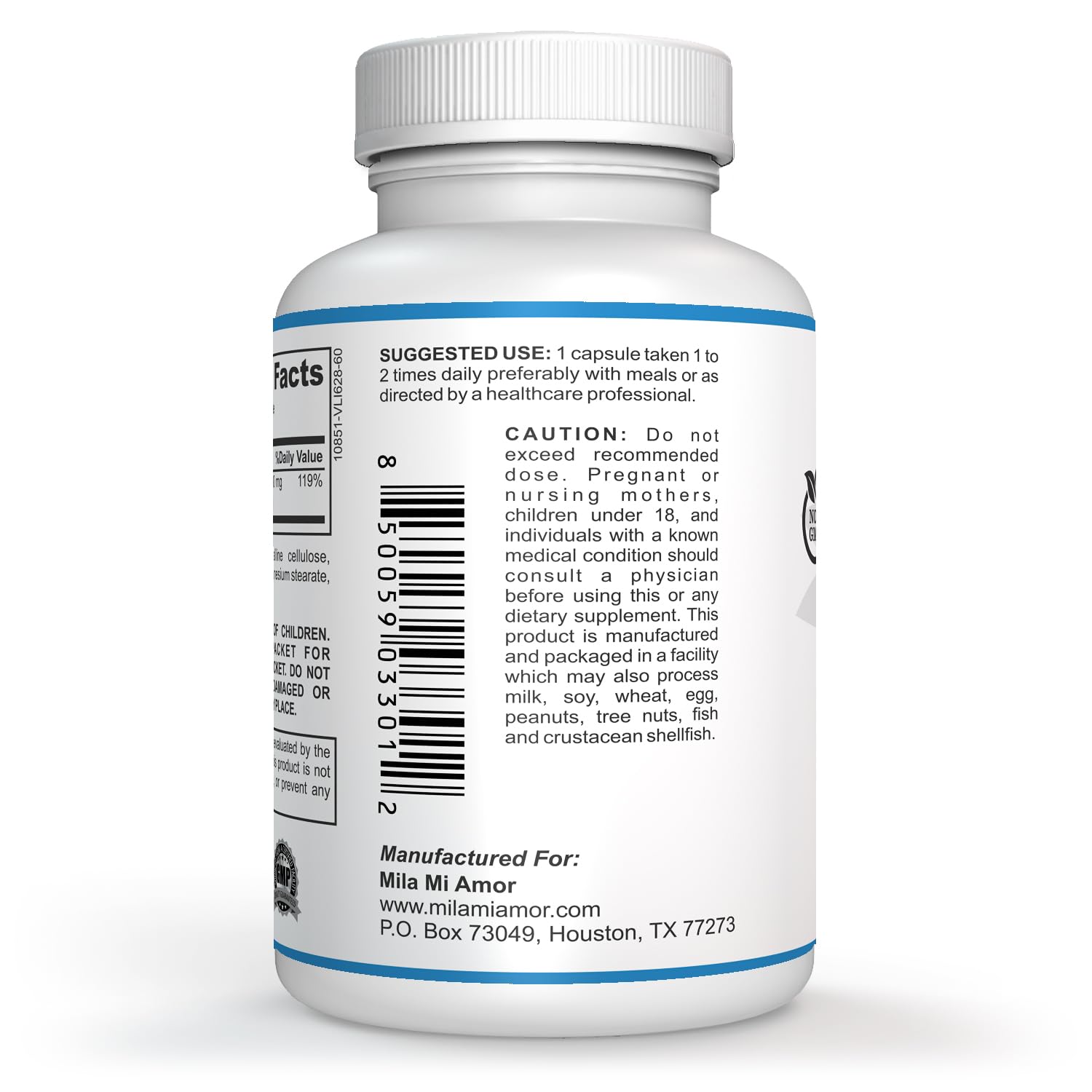 Milamiamor High Potency Magnesium | Whole Body Support | Heart, Nerve and Bone Milamiamor Au supplements