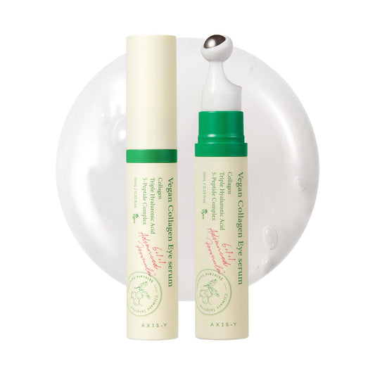 AXIS-Y Vegan Collagen Eye Serum - K Beauty Triple Hyaluronic Acid & Peptide Collagen Serum Improve Skin Elasticity, Reduce Fine Lines & Dark Circles AXIS-YUS supplements