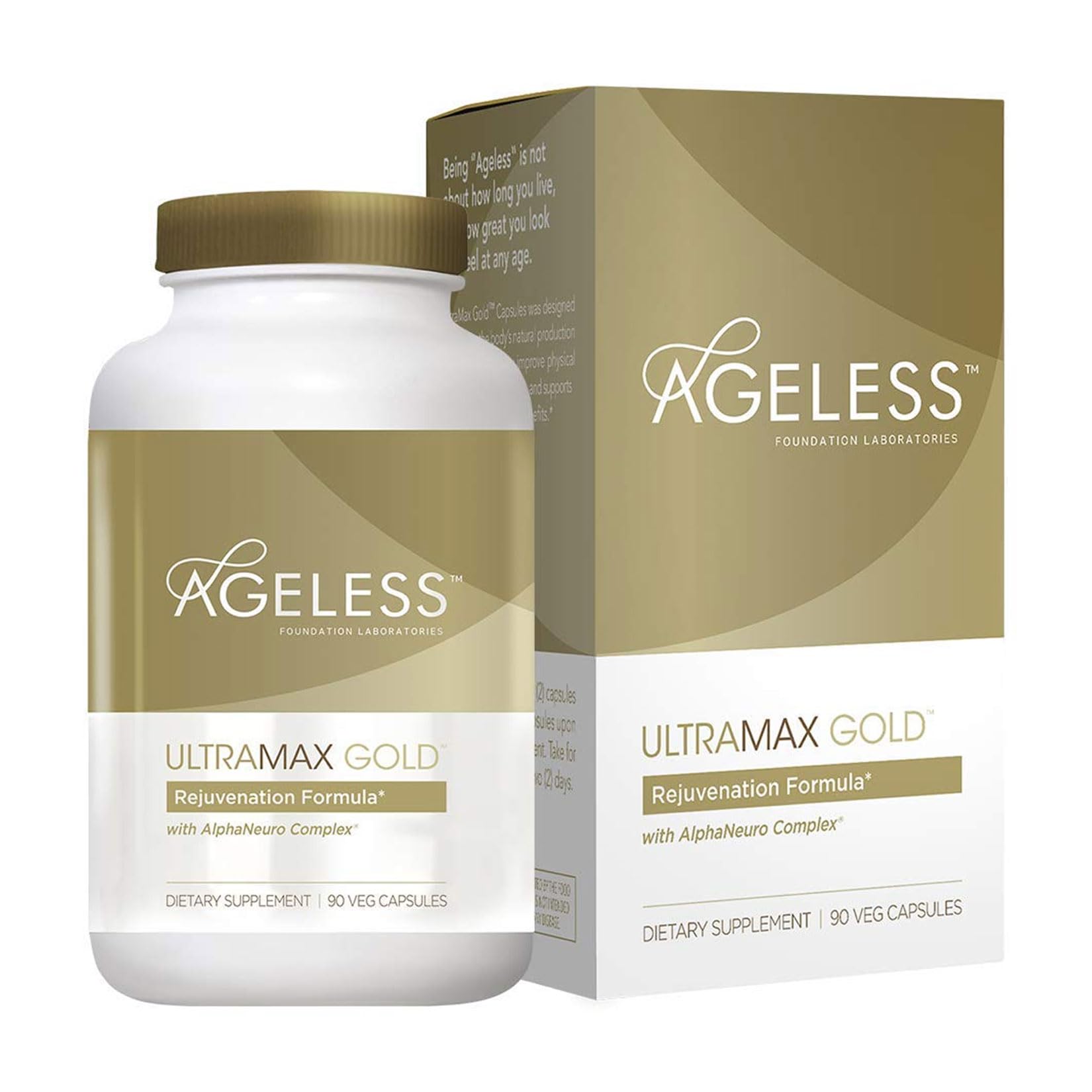 AGELESS™: UltraMAX Gold™ Capsules, HGH Anti-Aging Supplement for Women, Slows Ageless Foundation Laboratories Au supplements