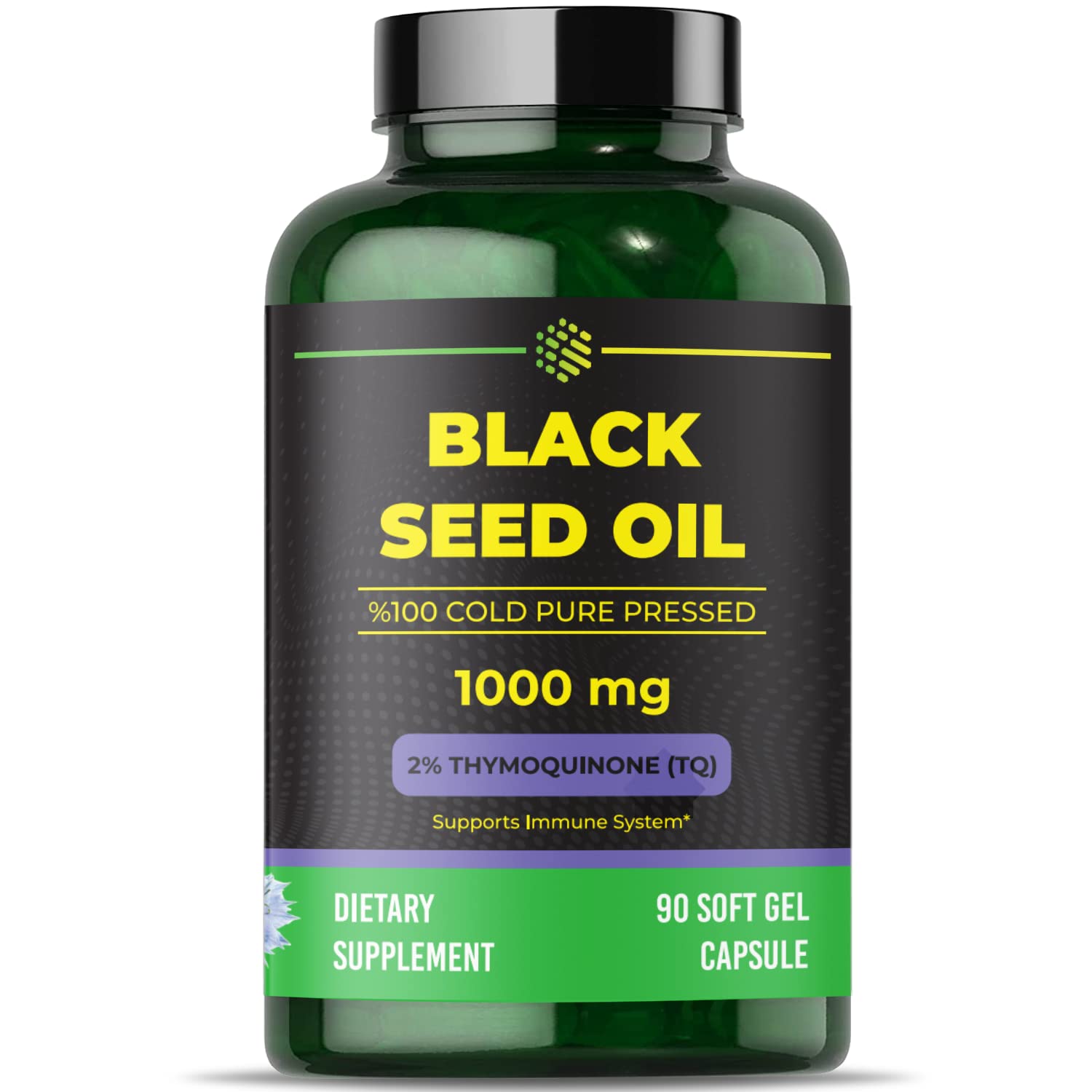 aromel Black Seed Oil Capsules, 90 Days Supply, 2% Thymoquinone, Non-GMO aromel Au supplements