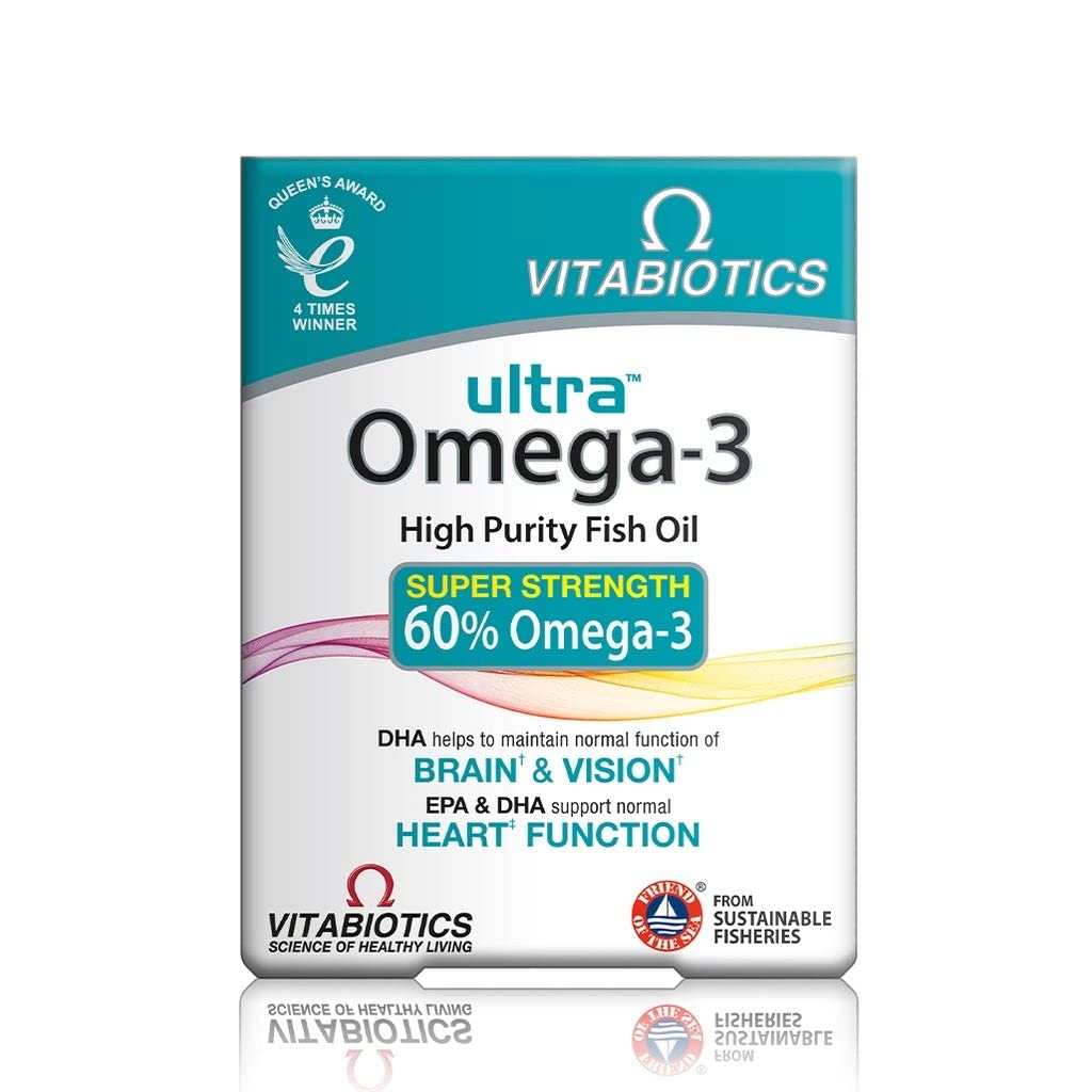 Vitabiotics Ultra Omega-3 Fish Oils Capsules with DHA EPA Nutritional Supplements Vitabiotics Au supplements