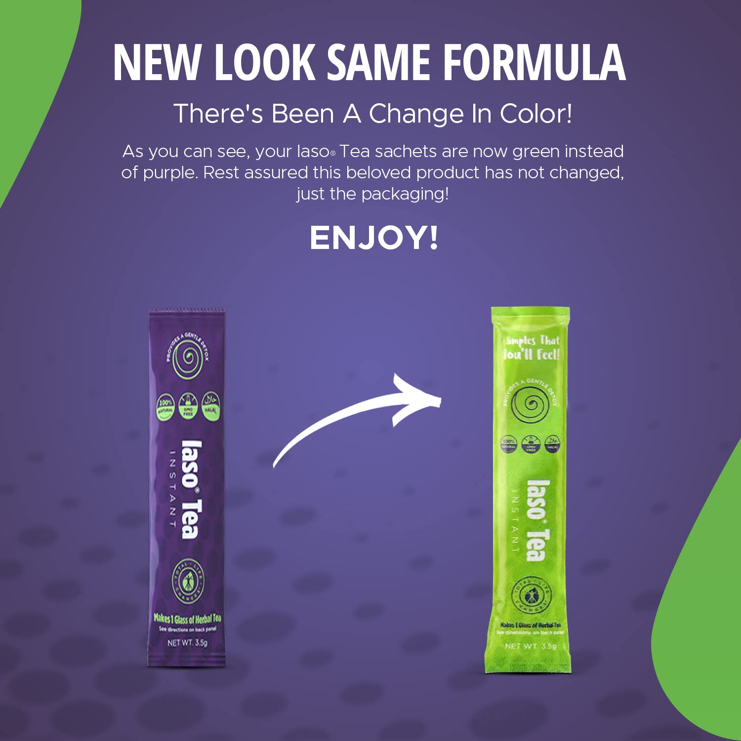 TLC Total Life Changes IASO Natural Detox Instant Herbal Tea - Expiration Date on the Top Total Life Changes Au supplements