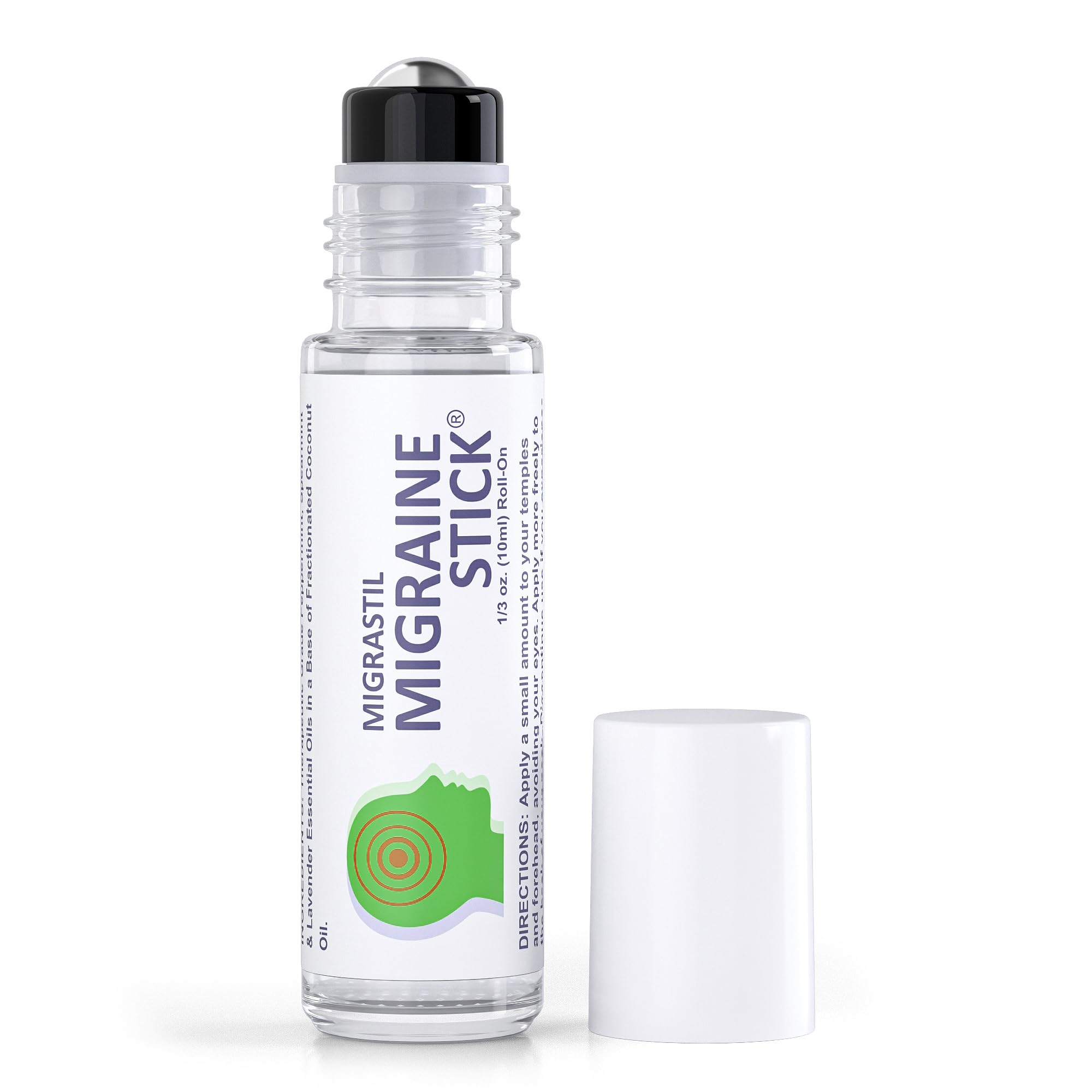 Migrastil Migraine Stick® Rollon - Fast Cooling Comfort for Your Head. Aromatherapy with Peppermint Basic Vigor Au supplements