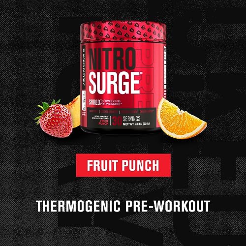 Jacked Factory NITROSURGE Shred Pre Workout Supplement - Energy Booster, Instant Jacked Factory Au supplements
