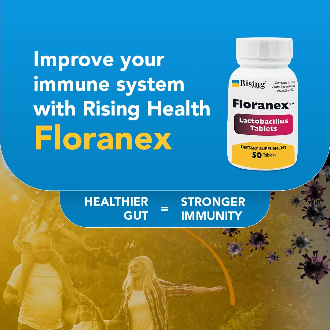 Rising Health - Floranex Tablets - Lactobacillus Probiotic Dietary Supplements - 50 Tablets Rising Au supplements