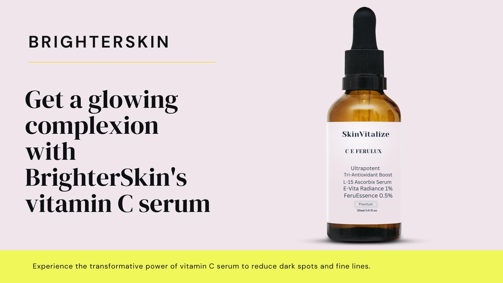SkinVitalize C E ferulux Vitamin C Serum - 30ml: Advanced Formula for Fighting with Wrinkles Msupps.com Au supplements