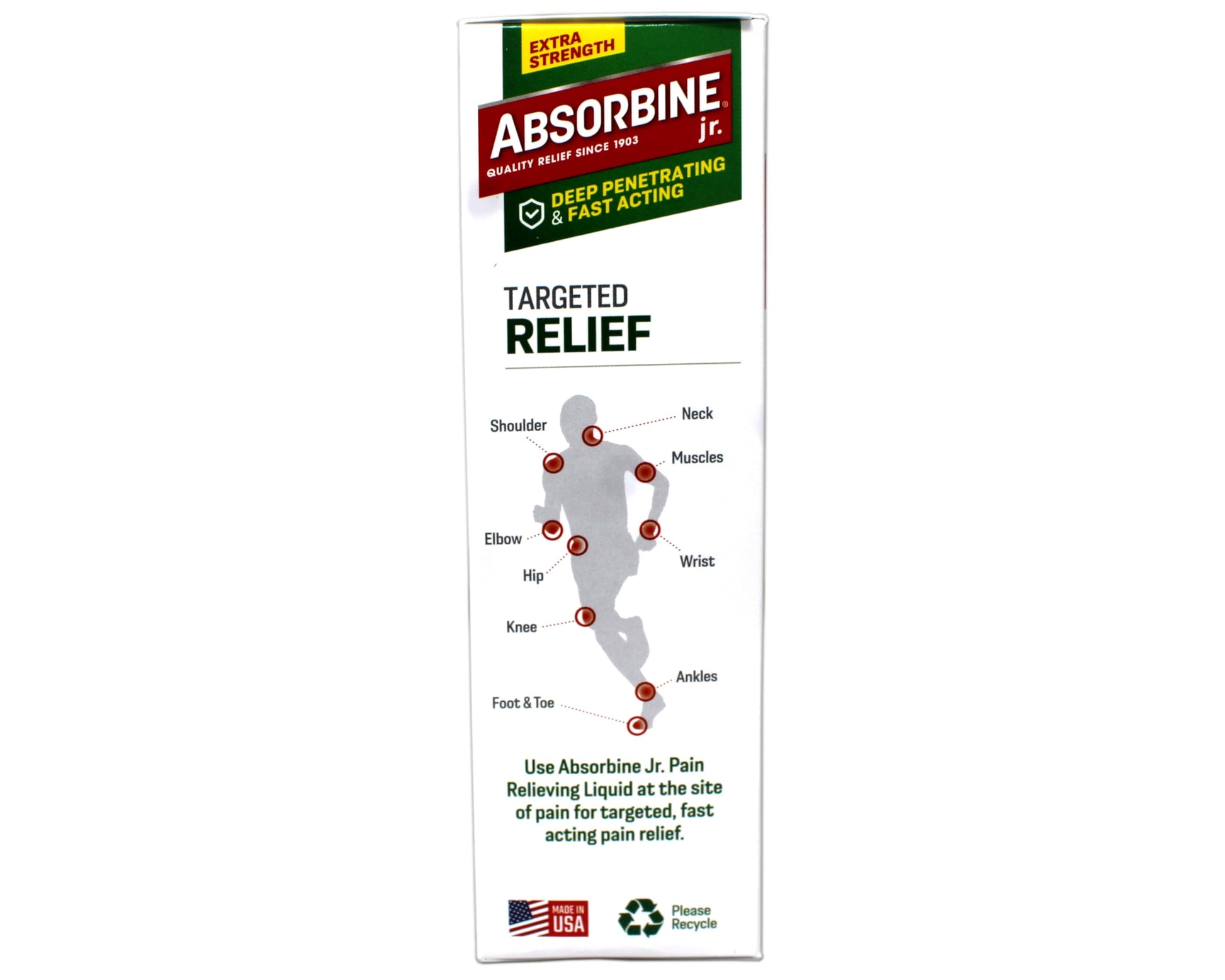 ABSORBINE JR. Extra Strength Pain Relieving Liquid, for Muscle, Joints, Arthritis Pain, with No-Mess Applicator, 4 Oz - 3 Pack Absorbine Au supplements
