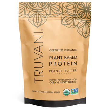 Truvani Organic Vegan Protein Powder Peanut Butter - 20g of Plant Based Protein, Powder Truvani Au supplements