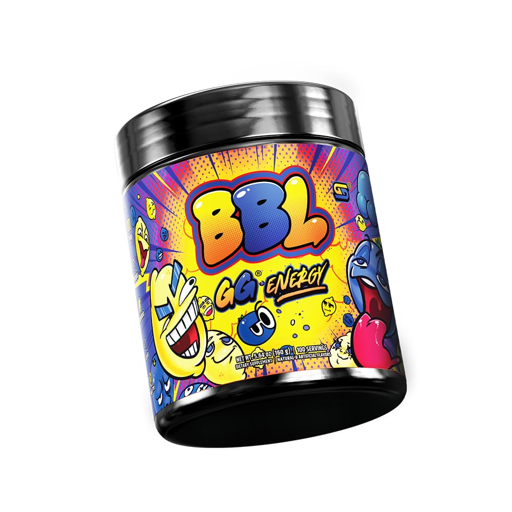 Gamer Supps GG Energy - BBL by Clooless (100 Servings) - Keto Friendly Gaming Energy and Nootropic Blend, Sugar Free + Organic Caffeine + Vitamins + Immune Support, Powder Drink Gamer Supps Au supplements