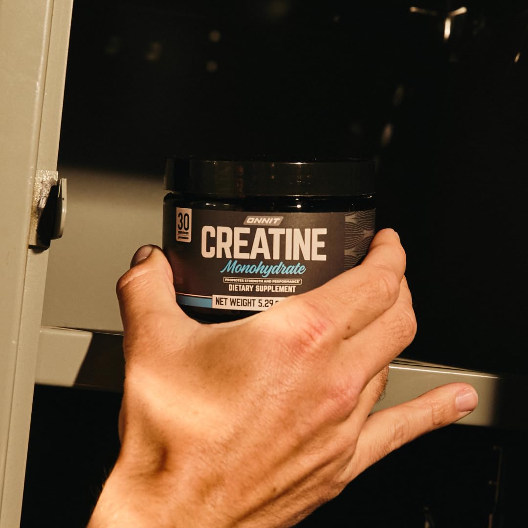 ONNIT Creatine Monohydrate Powder, IGEN(TM) Non-GMO Tested 5g Premium Creatine for Muscle Strength, Power and Lean Mass, Supports Brain Health, Brain Cellular Energy, Unflavored, 30 Servings, 5.29 oz ONNIT Au supplements
