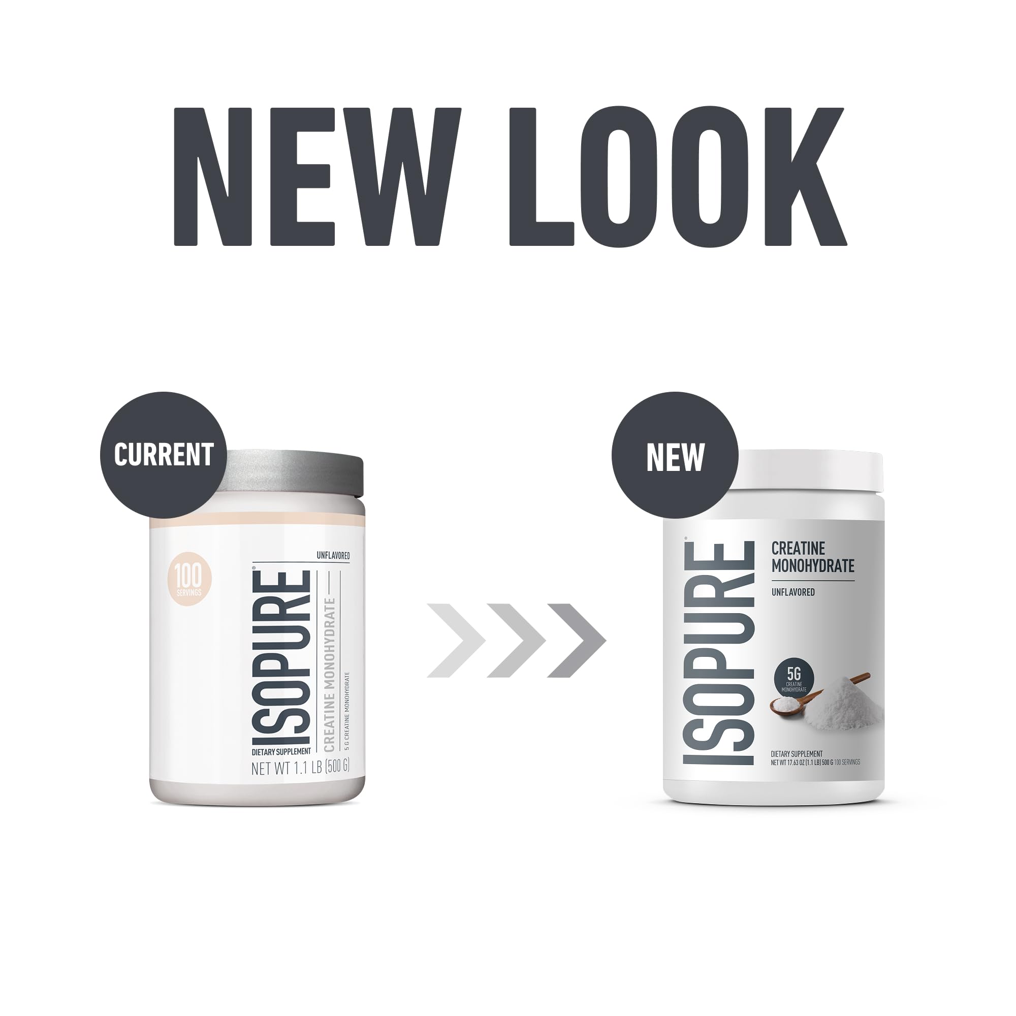 Isopure 100% Pure Creatine Monohydrate Powder, Sugar Free, Unflavored, 5g Creatine Monohydrate Per Serving, 1.1 Lbs, 100 Servings Isopure Au supplements