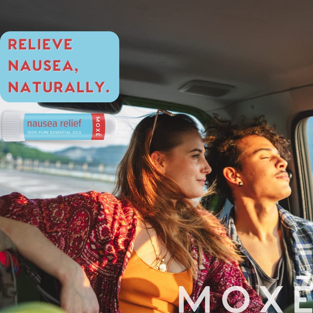 MOXE Nausea Nasal Inhaler Sticks, All Natural Essential Oil Blend, Ginger, Cardamom, Peppermint MOXE Au supplements