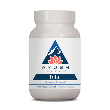 Ayush Herbs Trifal Digestive Support with Amla - Triphala Supplement for Women & Men, Promotes Balanced Digestion, Antioxidant Rich, Made with Organic Ingredients - 90 Vegetarian Capsules (1 Count) Ayush Herbs Au supplements