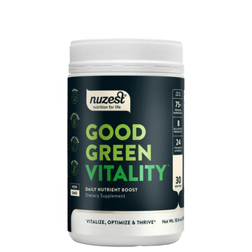 Nuzest Greens Powder Good Green Vitality – Vitamins, Minerals & Superfoods – Vegan Multivitamin Supplement (300g) Nuzest Au supplements