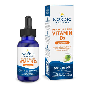 Nordic Naturals Plant-Based Vitamin D3 Liquid - 1 oz - 1000 IU Vitamin D3 - Healthy Bones, Mood & Immune System Function - Non-GMO, Vegan - 60 Servings Nordic Naturals Au supplements