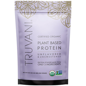 Truvani Organic Vegan Protein Powder Unflavored - 20g of Plant Based Protein, Organic Truvani Au supplements