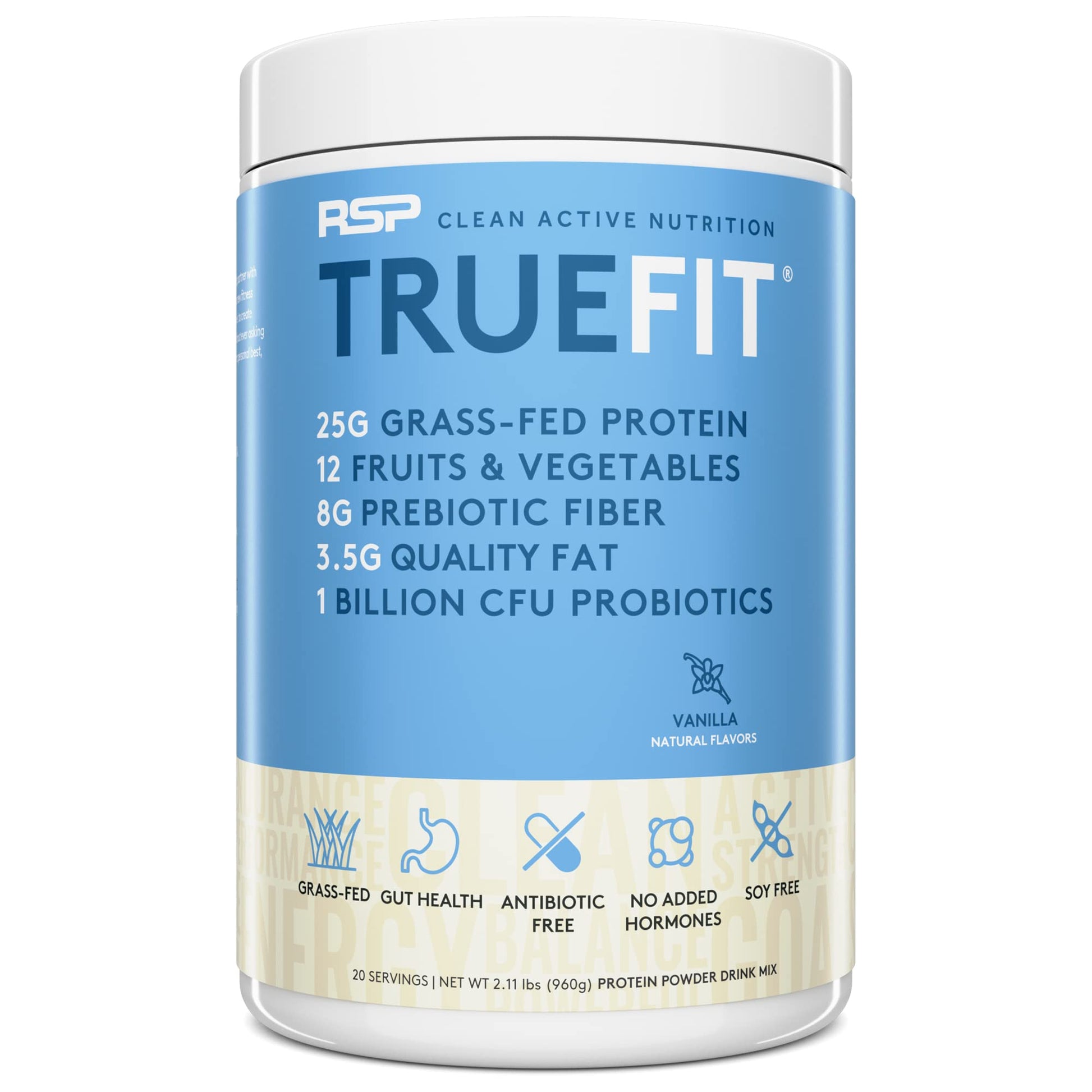 TrueFit Meal Replacement Shake Protein Powder, Grass Fed Whey + Organic Fruits RSP NUTRITION Au supplements