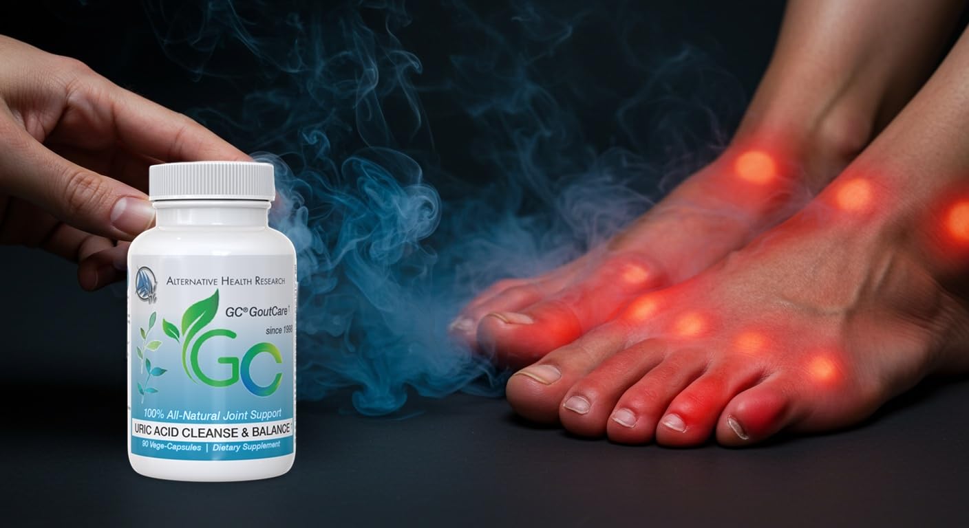 GC® GoutCare: Uric Acid Control | Uric Acid Prevention | Joint Health Supplement | Joint Relief | with Turmeric, Celery Seed Extract, Milk Thistle and More | 90 Capsules per Bottle | Non-GMO Alternative Health Research LLC Au supplements