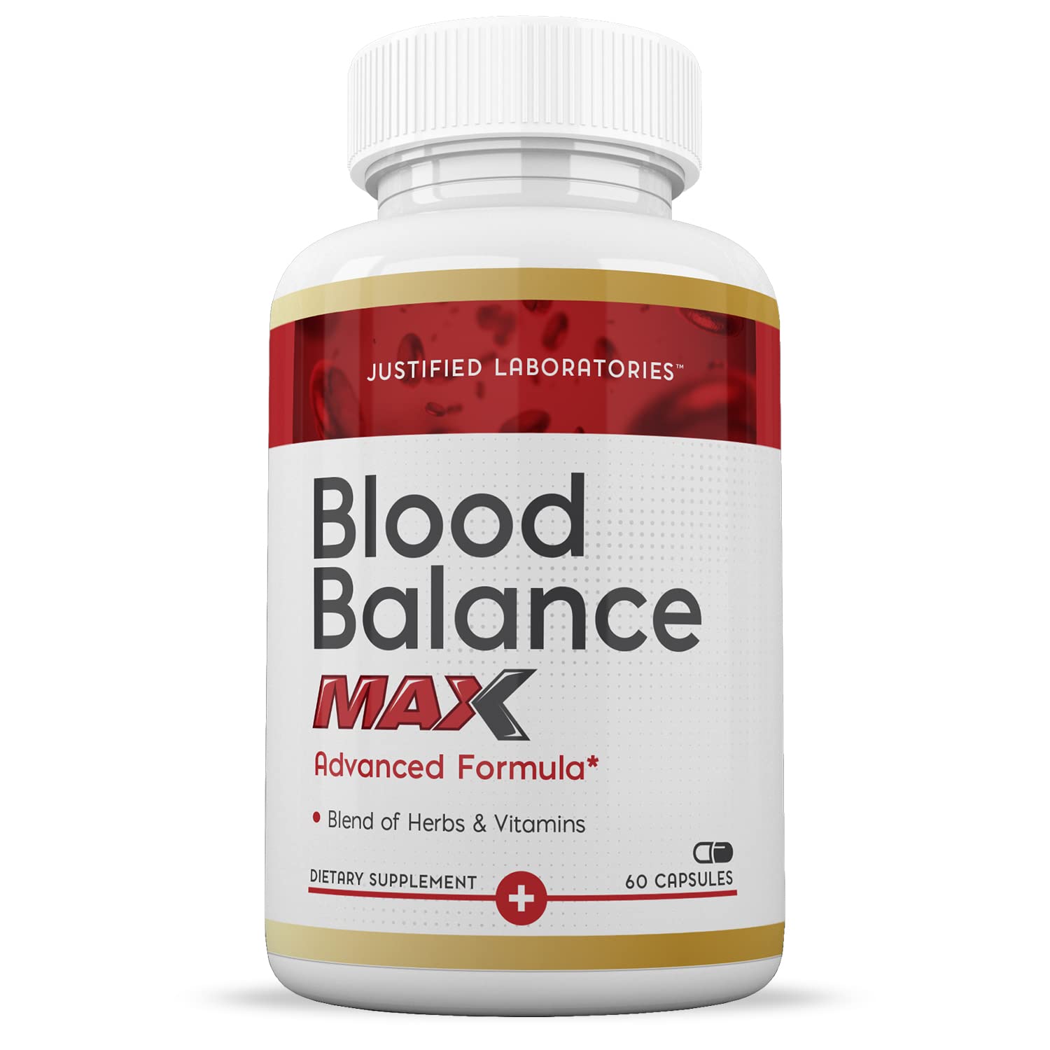 Justified Laboratories (2 Pack Blood Balance Max 1295MG Formula Supplement Pills 120 Capsules Justified Laboratories Au supplements