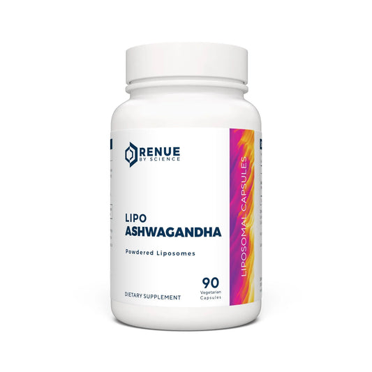 Renue By Science Ashwagandha | High Strength Liposomal Ashwagandha Supplements | 90 Ashwaganda Capsules - 200mg Ashwagandha per Serving | Non-GMO | Made in The USA Third-Party Tested Renue By ScienceAU supplements