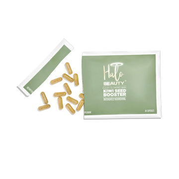 Halo Beauty Kiwi Seed Booster Skin Supplement Refill Pack | Anti-Aging Hydration & Glowing Skin Support with Kiwi Seed, Vitamin C, D3 & Zinc | Vegan Collagen Support Capsules | 1-Month Supply Halo Beauty Au supplements