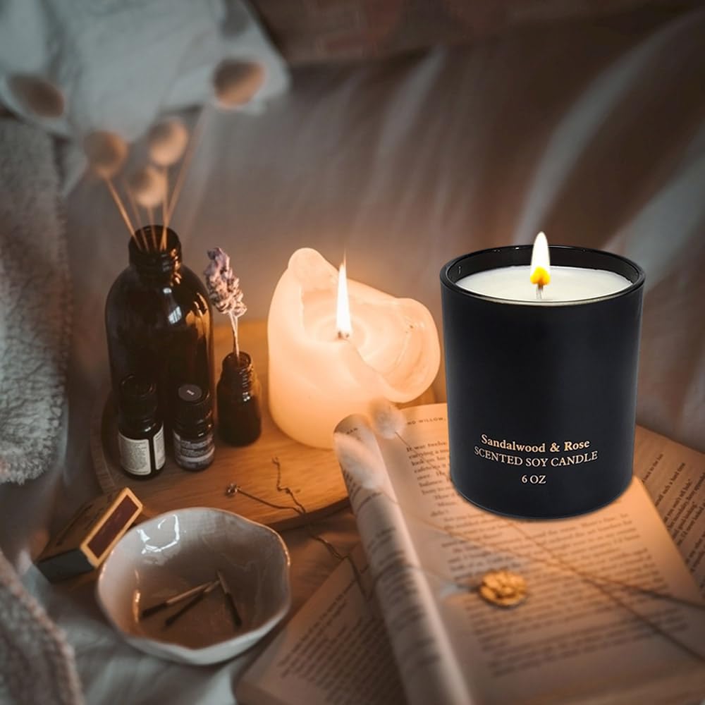 Scented Candles for Women,Premium Sandalwood Rose Aromatherapy Candles, Home Scented Candle Kelly's Custom Candles Au supplements