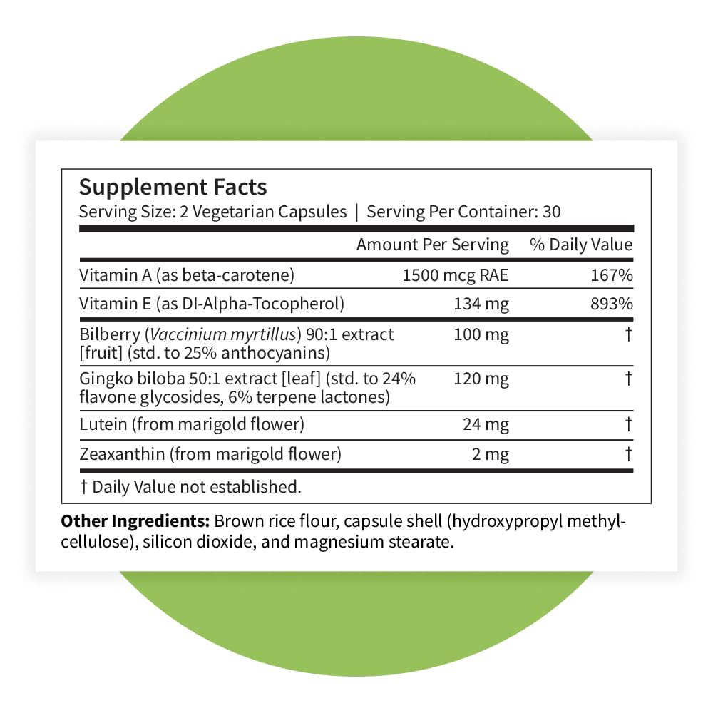 Pattern Wellness Vision Complex Supplement – Daily Eye & Visual Function Support – Herbal Extract & Vitamin Blend – 60 Vegan Capsules Pattern Wellness Au supplements