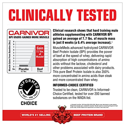 MuscleMeds Carnivor Beef Protein Isolate Powder, Chocolate Peanut Butter, 4.14 Pound MuscleMeds Au supplements