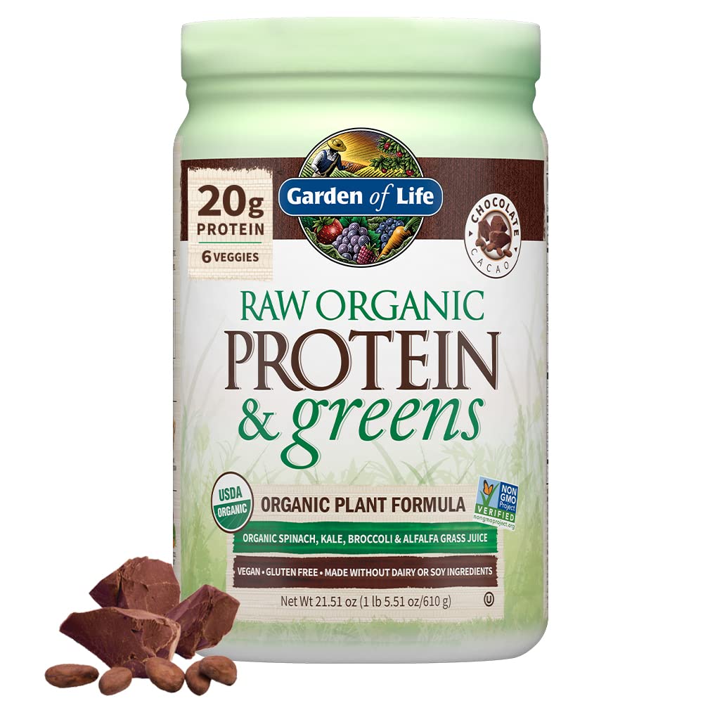 Garden Of Life, Powder Protein Greens Chocolate Organic, 22 Ounce Garden of Life Au supplements