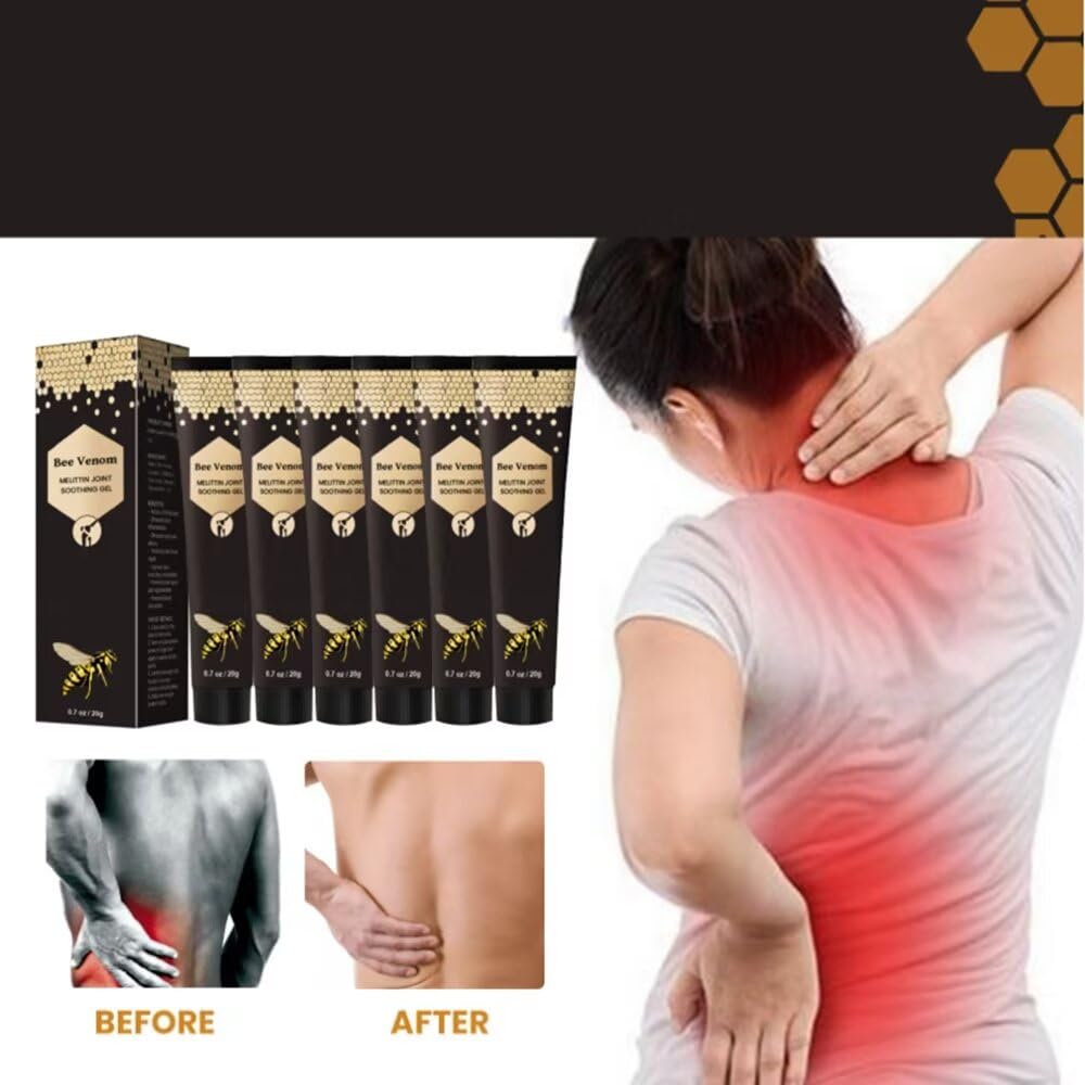 ETKOVNJ 6 Packs Bee Venom Cream, Bee Venom Bone Gel Joint Gel for Neck, Waist, Back of Hands, Feet and Legs ETKOVNJ Au supplements