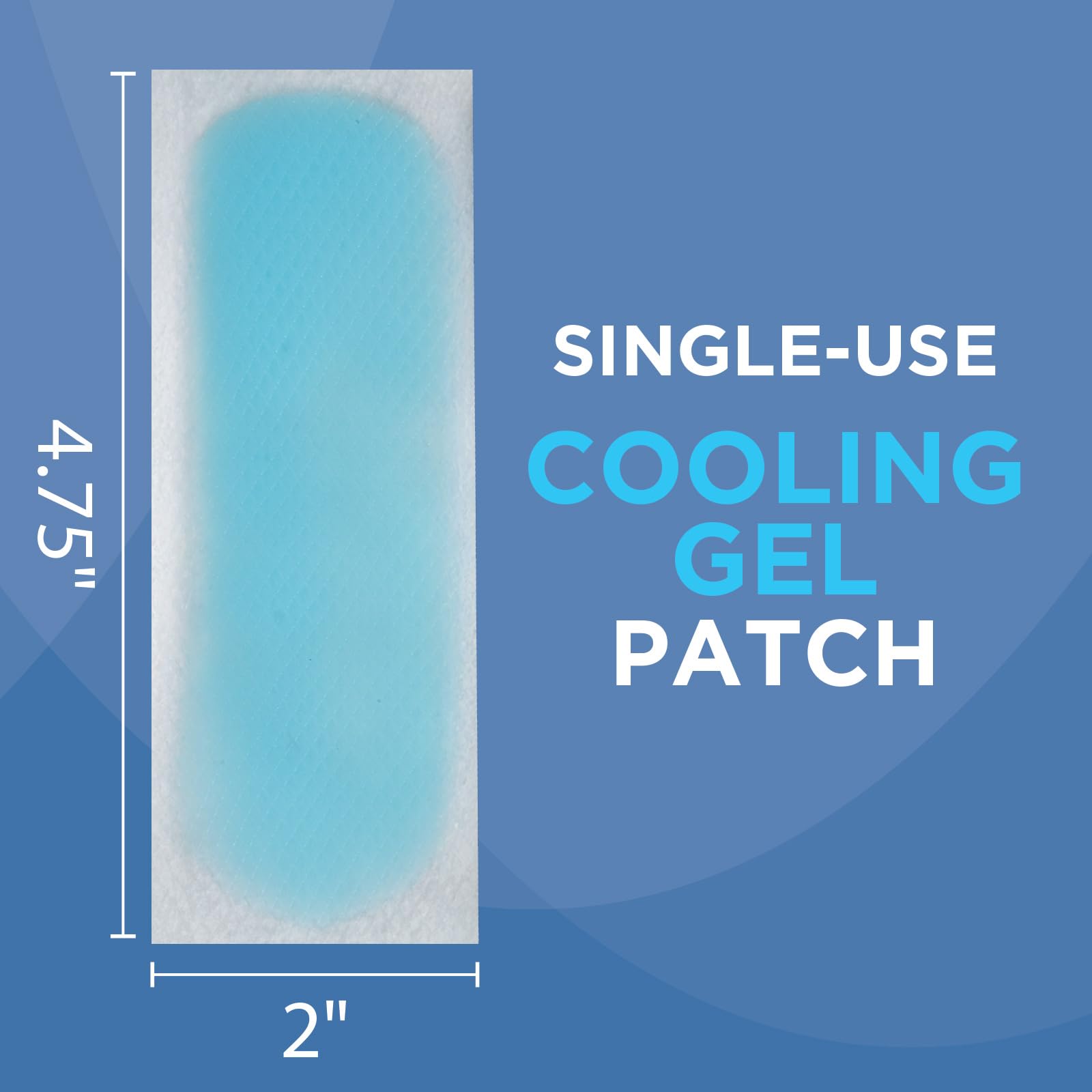 HealthWise Instant Cool Gel Patches | Migraine & Fever Relief | 12-Count | 4.75” x 2” | Soothing Menthol Vapors | Non-Medicated Formula HealthWise Au supplements