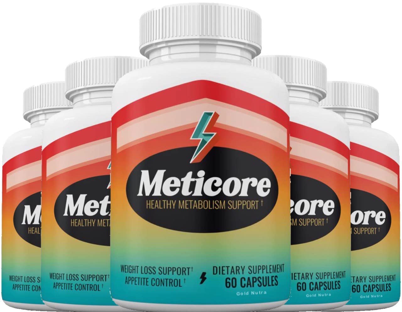 (Official) 5 Pack Meticore Weight Management Keto Pills, Energy Support - 300 Capsules Gold Nutra Au supplements