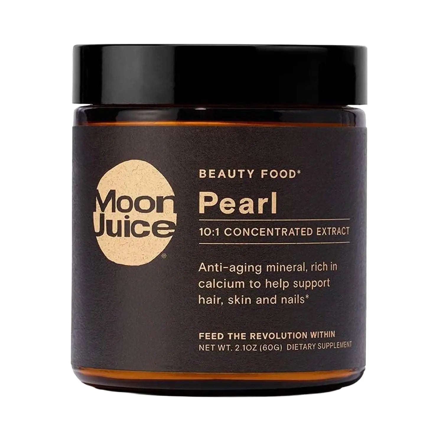 Moon Juice Pearl Powder Supplement - Collagen Support for Hair, Skin & Nails - Anti-Aging Antioxidant Mineral with Calcium - Sustainably Sourced, Non-GMO - 2.1 oz, 30 Servings Moon Juice Au supplements
