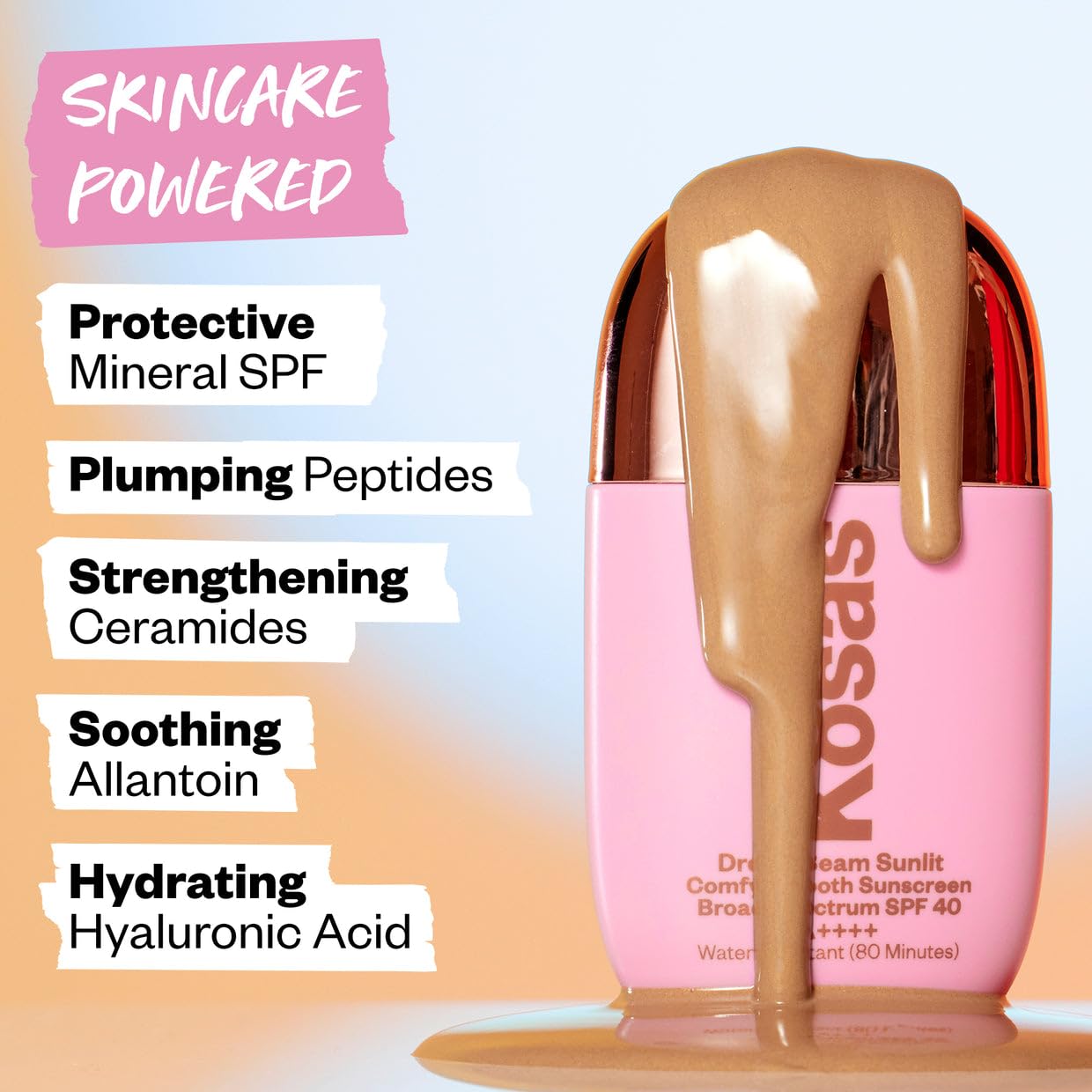 Kosas DreamBeam SPF 40 Mineral Sunscreen for Face + Makeup Prep – Lightweight Hydrating Sun Protection, 40 ml Kosas Au supplements