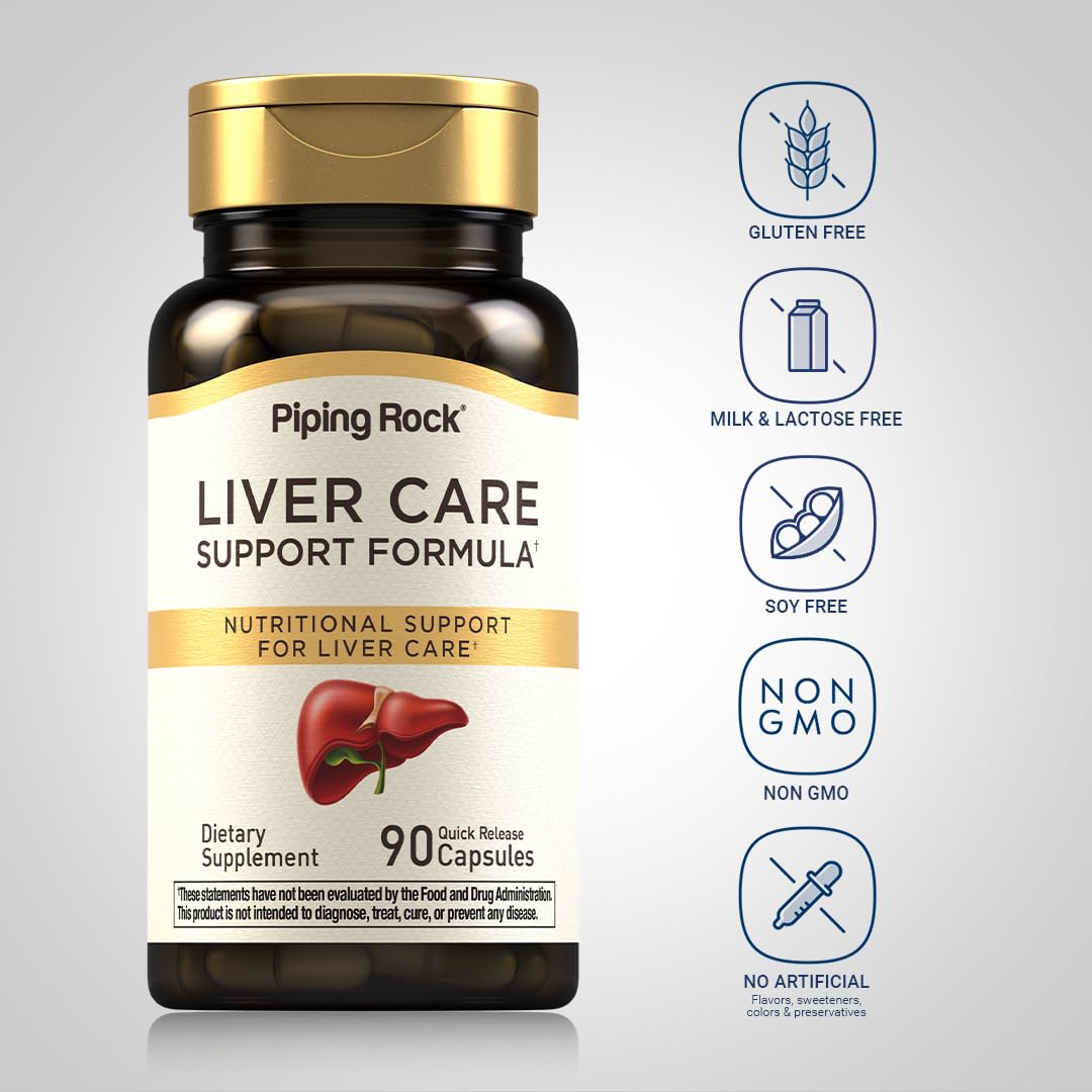 Piping Rock Liver Cleanse Complex | 90 Capsules | Liver Care Support Formula | Non-GMO, Gluten Free Supplement Piping Rock Au supplements