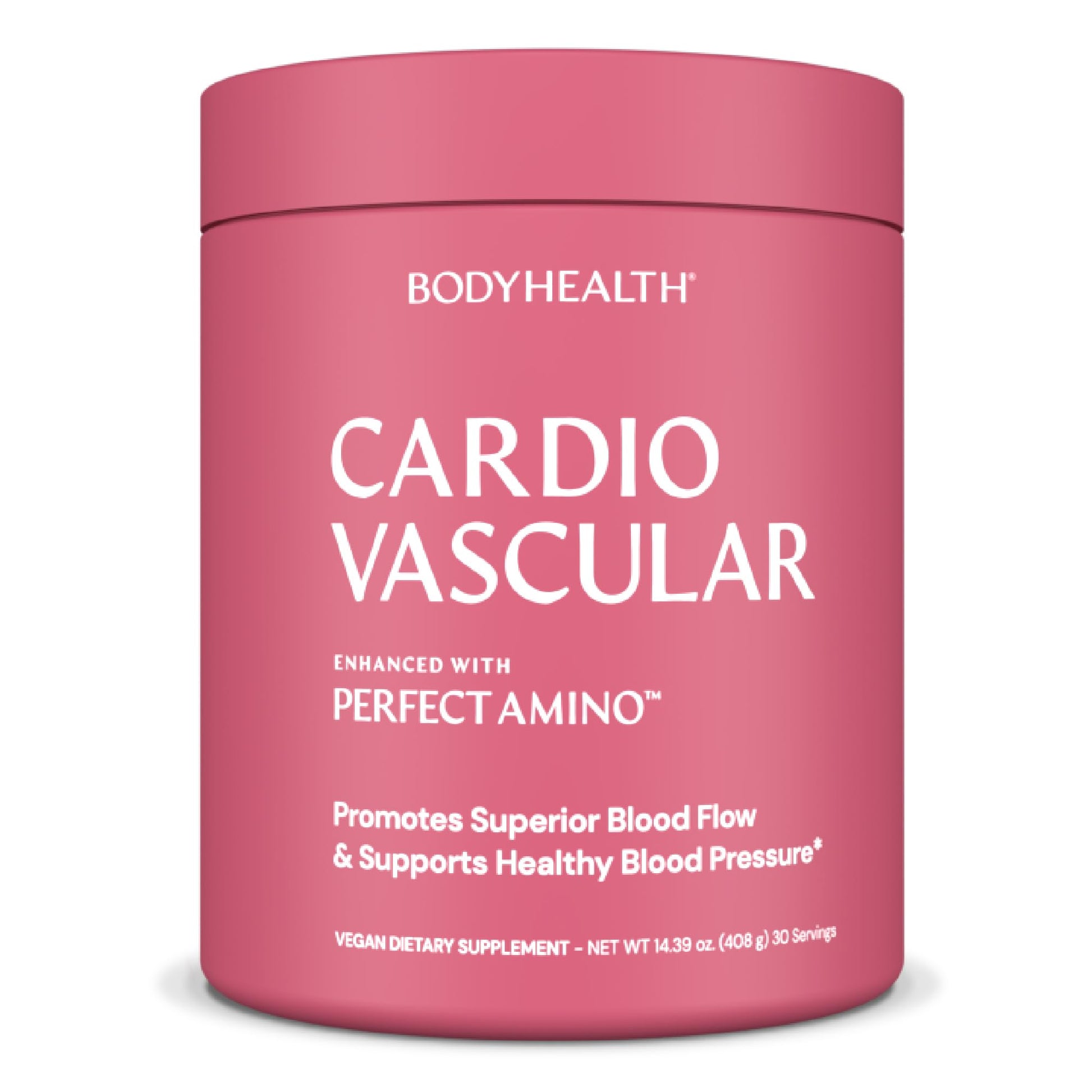 BodyHealth Cardio Vascular with PerfectAmino, Blood Flow and Heart Health Supplement Support with CoQ10, Nicotinamide Riboside, Resveratrol and D-Ribose, Chocolate Flavor, 30 Servings BodyHealth Au supplements