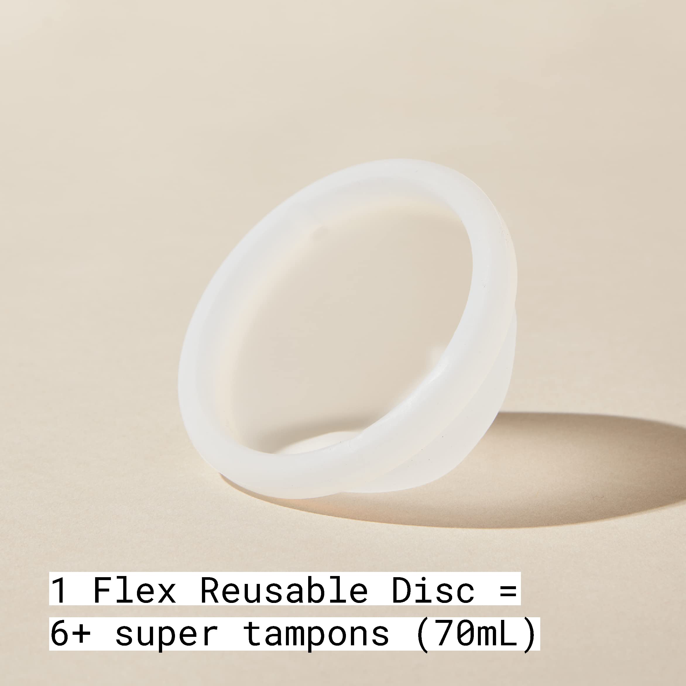 Flex Reusable Disc | Reusable Menstrual Disc | Tampon, Pad, and Cup Alternative | Capacity of 6 Super FLEX Au supplements