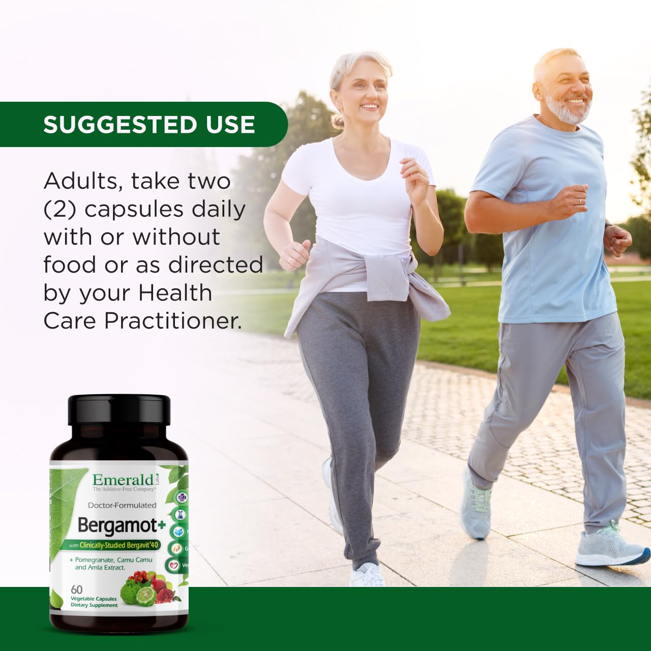 EMERALD LABS Bergamot+ - Supports Metabolism & Heart Health with Bergamot, Pomegranate, Amla & Camu Camu - Gluten-Free & Vegan - 60 Vegetable Capsules (30 Servings) EMERALD LABS Au supplements