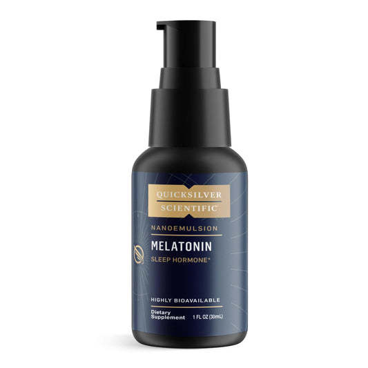 Quicksilver Scientific Liposomal Melatonin - Bedtime, Jet Lag & Immune Support Liquid for Adults - Efficient, Superior Absorption 1mg to Minimize Morning Drowsiness (30 ml) Quicksilver ScientificAU supplements