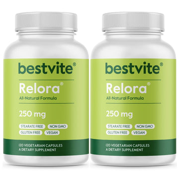 BESTVITE Filler-Free Relora 250mg (240 Vegetarian Capsules) (120 x 2) – Clinically Researched – No Stearates – Vegan – No Fillers – Supports the Management of Occasional Stress* BESTVITE Au supplements