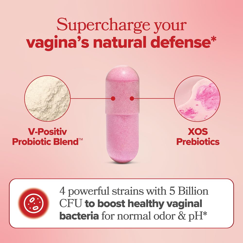O Positiv URO Vaginal Probiotics for Women pH Balance with Prebiotics & Lactobacillus – Vaginal Health Supplement – Promote Healthy Vaginal Odor & Flora, 60 Count (Pack of 1), 1 Month Supply O Positiv Au supplements