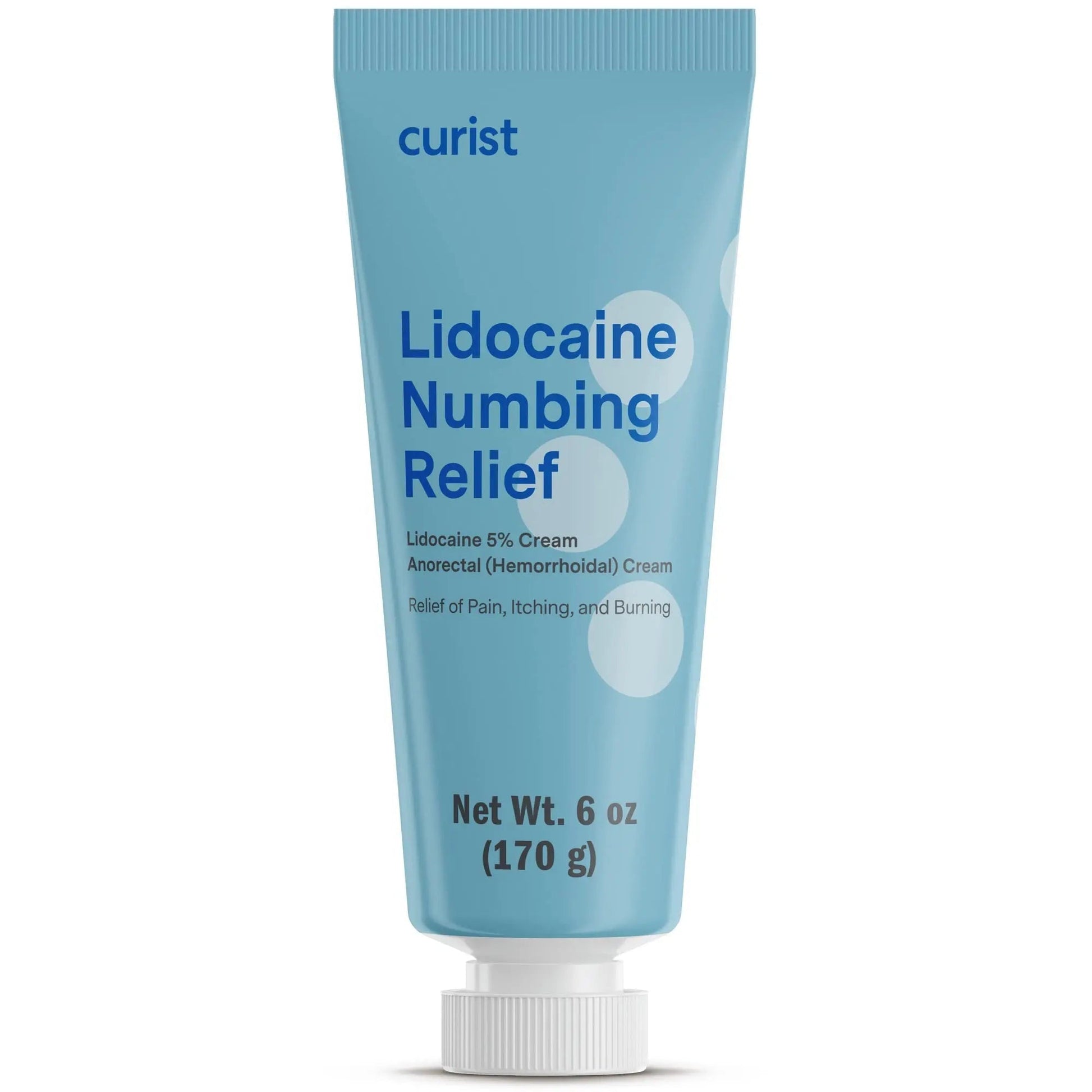Curist 5% Lidocaine Numbing Cream - 6 oz (170 g) XL Tube - Soothing Numbing Cream for Temporary Discomfort, Itching, and Burning from Hemorrhoids Lidocaine 5% (1 Pack - 6 oz Tube) Curist Au supplements
