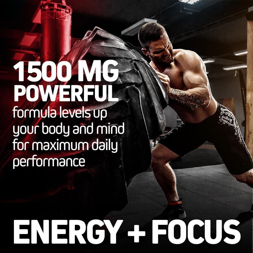 Herbtonics Korean Red Panax Ginseng 1500mg - Energy Supplement for Peak Performance, Focus & Vitality - High Potency Ginseng Root Extract - 120 Vegan Capsules Herbtonics Au supplements
