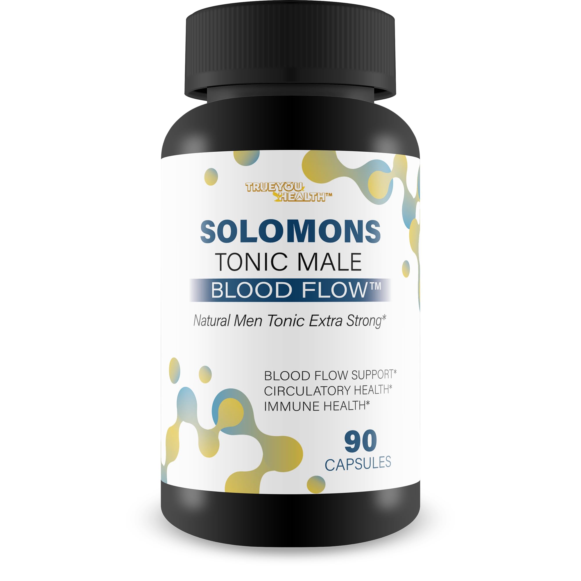 Solomons Tonic - Our Best Mens Blood Flow Supplement - Good Blood Flow Support - Male Blood Flow Capsules - Max Blood Flow Pills - Blood Circulation Supplements for Men - Male Blood Circulation Pills True You Health Au supplements